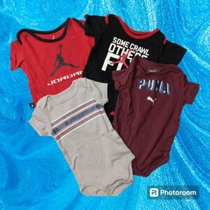 4 pc. Sports Onsies- 6-9 Months